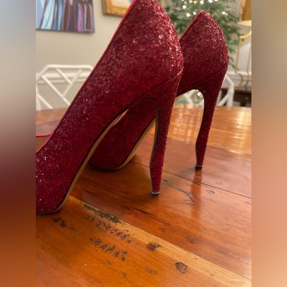 Nicholas Kirkwood, Red Sparkle, Size 8.5 - Picture 7 of 9